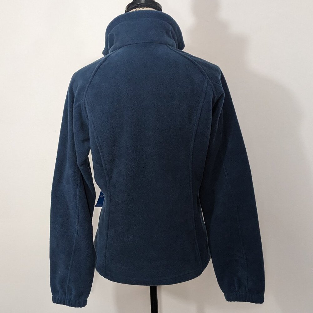 NWT Columbia Womens Full Zip Fleece Jacket Blue Teal  Pockets Sweatshirt M - Picture 8 of 13